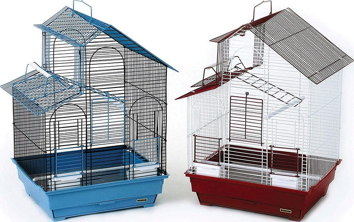 Prevue Hendryx Parakeet House Bird Cage - Assorted Colors - Multipack - 16" x 14" x 24"...