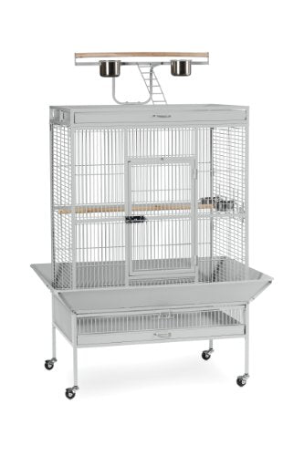 Prevue Hendryx Select Bird Cage - Pewter White - 35.375" x 23.5" x 67"  