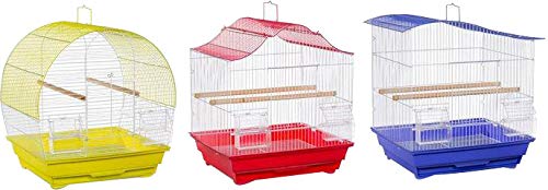 Prevue Hendryx Soho Cockatiel Collection - 3 pk - Assorted Colors - Pack of 3  