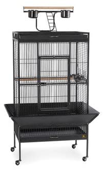 Prevue Hendryx Wrought Iron Select Bird Cage with Playtop - Black - 30