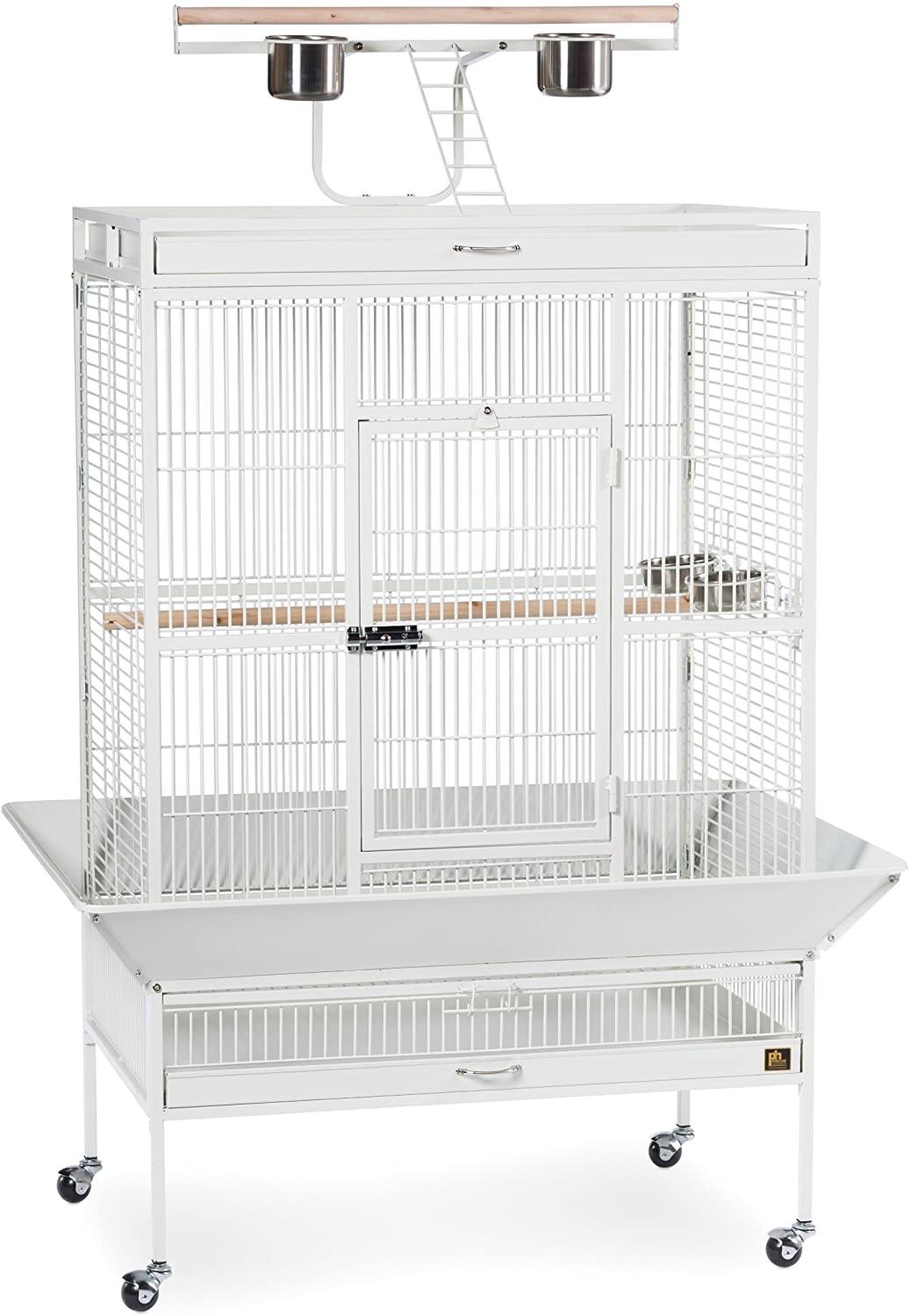 Prevue Hendryx Wrought Iron Select Bird Cage with Playtop - Black - 35" x 24" x 67"  