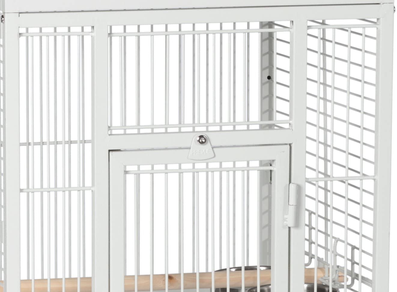 Prevue Hendryx Wrought Iron Select Bird Cage with Playtop - Pewter White - 18