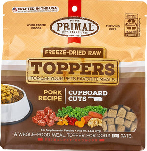 Primal Cupboard Pork Freeze-Dried Dog Treats - 3.5 Oz