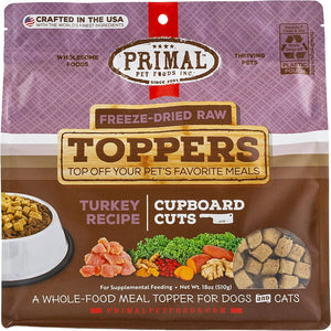 Primal Cupboard Turkey Freeze-Dried Dog Treats - 18 Oz