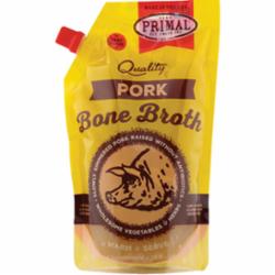 Primal Dog and Cat Frozen Bones Broth Pork - 20 Oz - Case of 4  