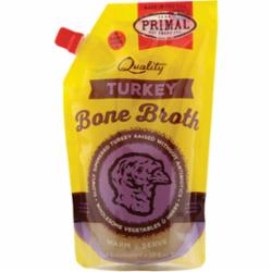 Primal Dog and Cat Frozen Bones Broth Turkey - 20 Oz - Case of 4