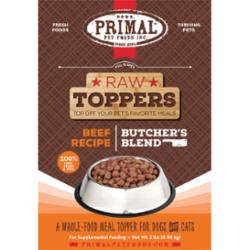 Primal Dog and Cat Frozen Butcher's Blend Topper Beef - 2 lbs