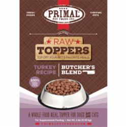 Primal Dog and Cat Frozen Butcher's Blend Topper Turkey - 2 lbs