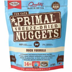 Primal Freeze-Dried Cat Food Nuggets Duck - 14 Oz  