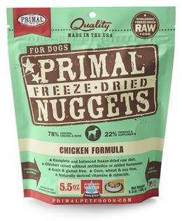 Primal Freeze-Dried Dog Food Nuggets Chicken - 5.5 Oz  