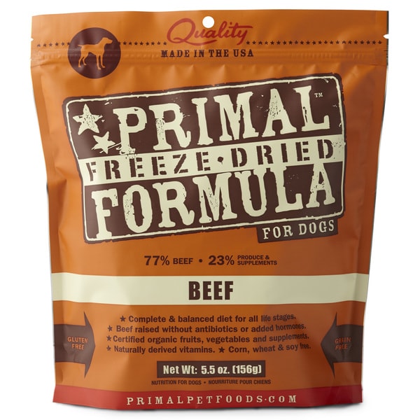 Primal Freeze-Dried Dog Food Nuggets Turkey Sardine - 5.5 Oz  