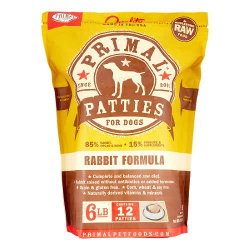 Primal Frozen Dog Food PARabbit - 6 lbs