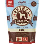 Primal Frozen Dog Food Patties QUAIL - 6 lbs  