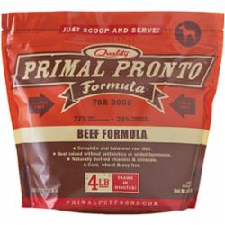 Primal Frozen Dog Food PRONTO Beef - 4 lbs