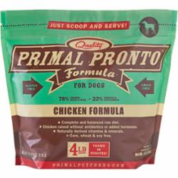 Primal Frozen Dog Food PRONTO Chicken - 4 lbs  