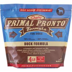 Primal Frozen Dog Food PRONTO Duck - 4 lbs  