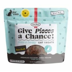 Primal GIVE PIECES A CHANCE Chicken Cat Jerky Treats - 4 Oz  