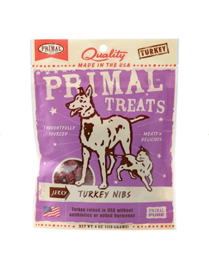 Primal Simply Breast Turkey Jerky Dog Treats - 4 Oz