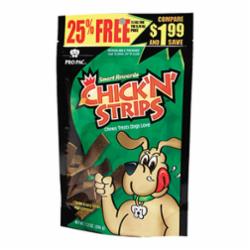 Pro Pac Chicken N' Strips Chewy Dog Treats - 7.2 Oz - Case of 10