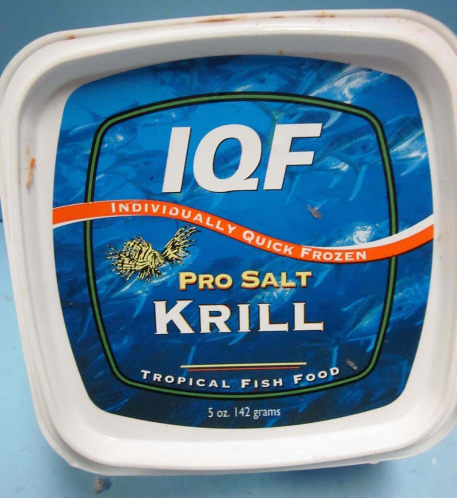 Pro Salt Krill IQF-Individually Quick Frozen Fish Food - 5 Oz  