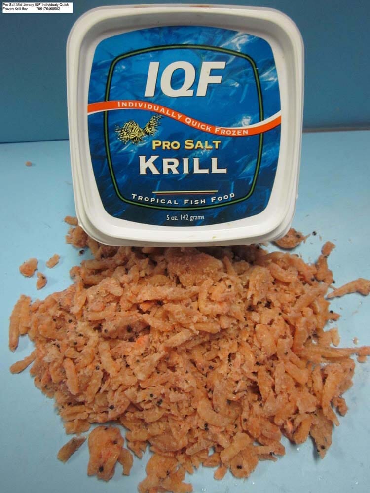 Pro Salt Krill IQF-Individually Quick Frozen Fish Food - 5 Oz  