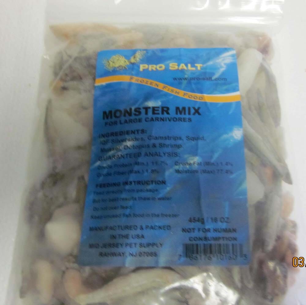 Pro Salt Monster Mixed Frozen Fish Food - 16 Oz  