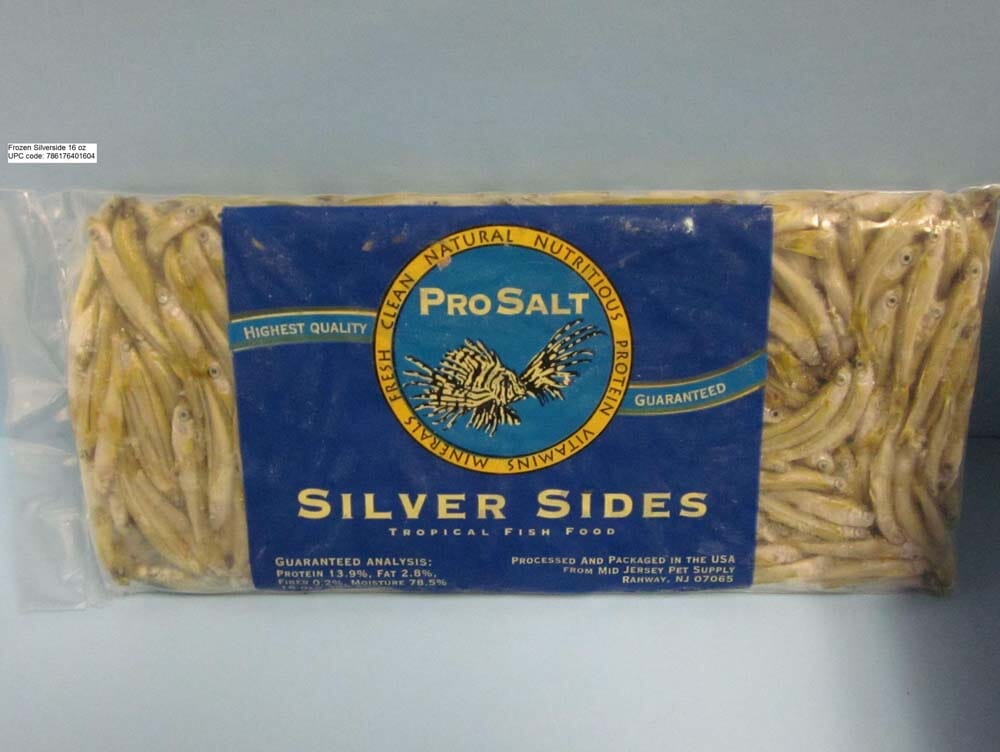 Pro Salt Silversides Frozen Fish Food - 16 Oz  