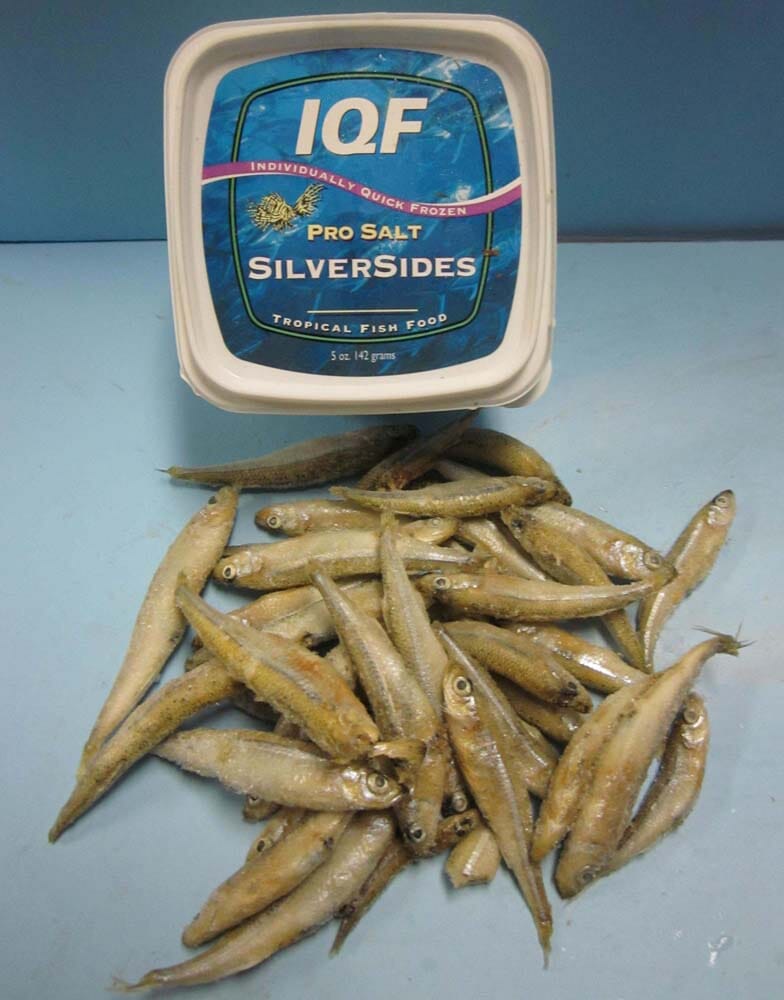 Pro Salt Silversides IQF-Individually Quick Frozen Fish Food - 5 Oz  