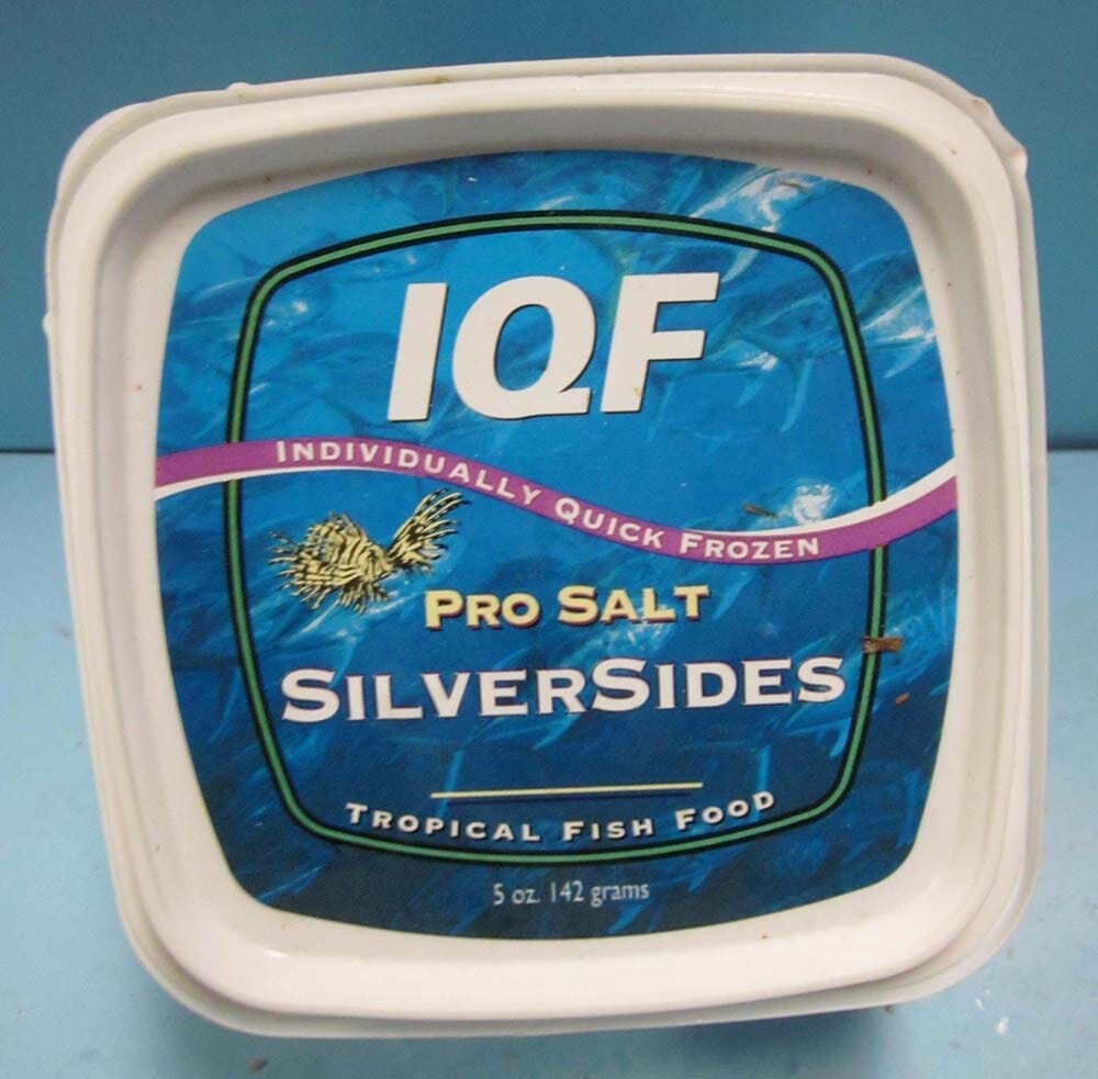 Pro Salt Silversides IQF-Individually Quick Frozen Fish Food - 5 Oz  