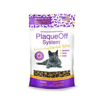 Proden Plaqueoff Crunchy Dental Bites Cat Salmon Cat Dental Chews - 3 oz Bag