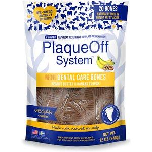 Proden Plaqueoff Min Dental Bones Peanut Butter & Banana Dog Dental Chews - 17 oz Bag  