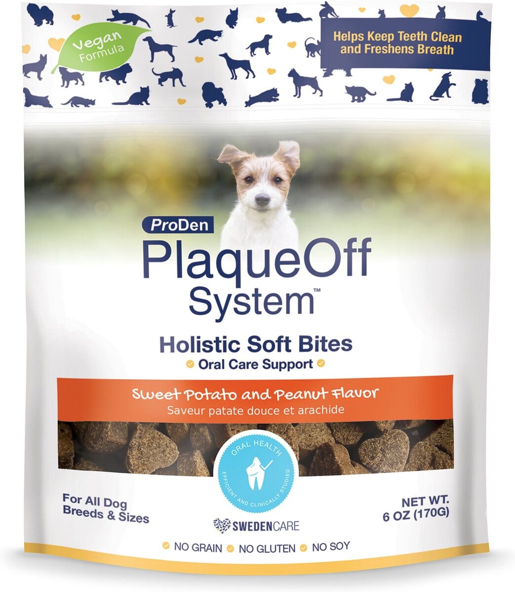 Proden Plaqueoff Oral Care Support Dental Dog Chews - 6 Oz  