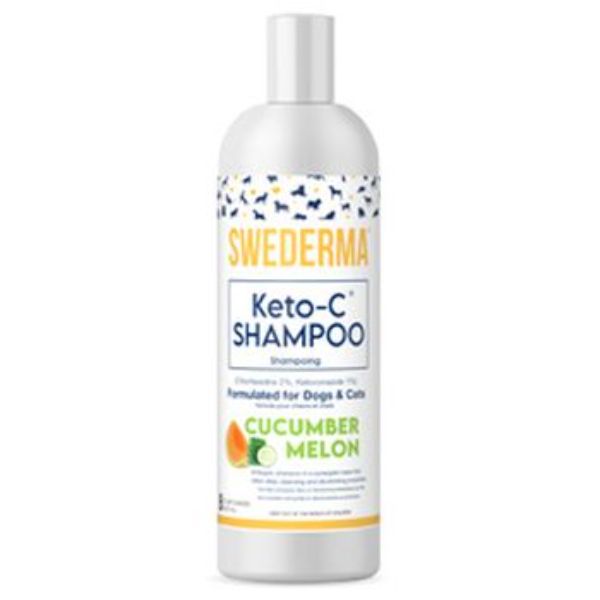 Proden Plaqueoff Swederma Therapeutic Keto-C Cucumber Melon Cat and Dog Shampoo - 8oz  