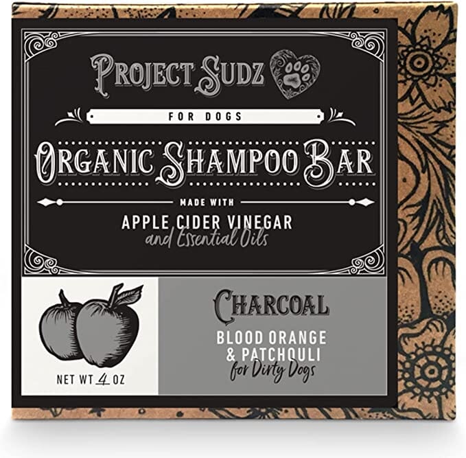 Project Sudz Charcoal Blood Orange Patchouli Shampoo Bar for Cats and Dogs - 4 Oz  