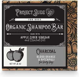 Project Sudz Charcoal Blood Orange Patchouli Shampoo Bar for Cats and Dogs - 4 Oz
