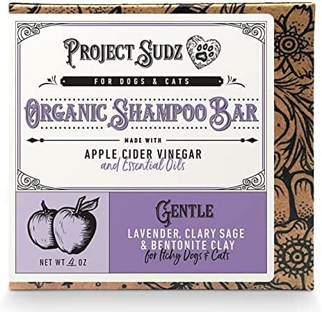 Project Sudz Gentle Lavender Sage Shampoo Bar for Cats and Dogs - 4 Oz