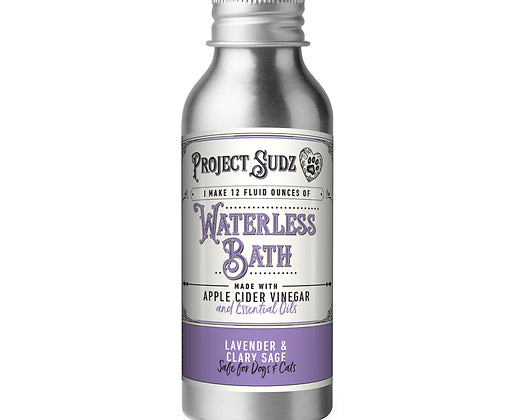 Project Sudz Lavender & Clary Sage Waterless Bath (makes 12fl oz) Cat and Dog Shampoo -...