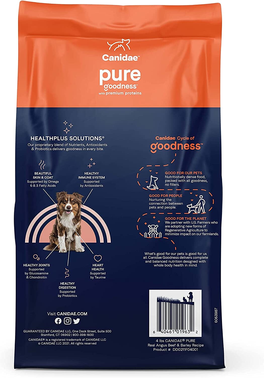 Pure Dog Food with Wholesome Grains Dry Dog Food - Beef and Barley - 24 Lbs  