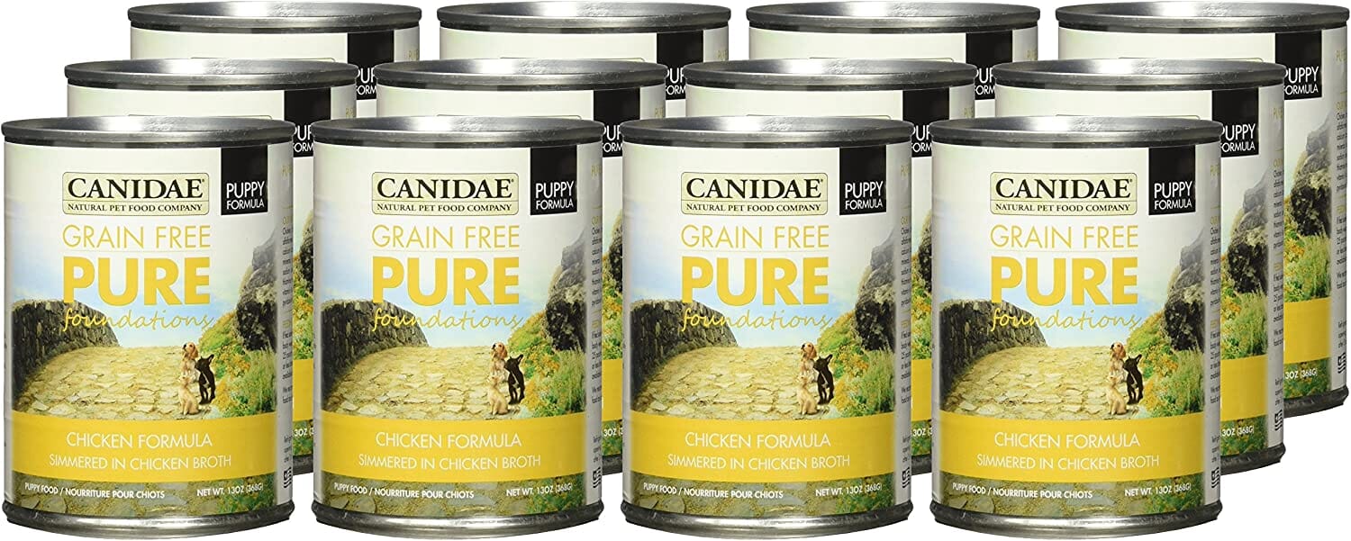 Pure Foundations Canned Grain-Free Puppy Food - Chicken - 13 Oz - Case of 12  