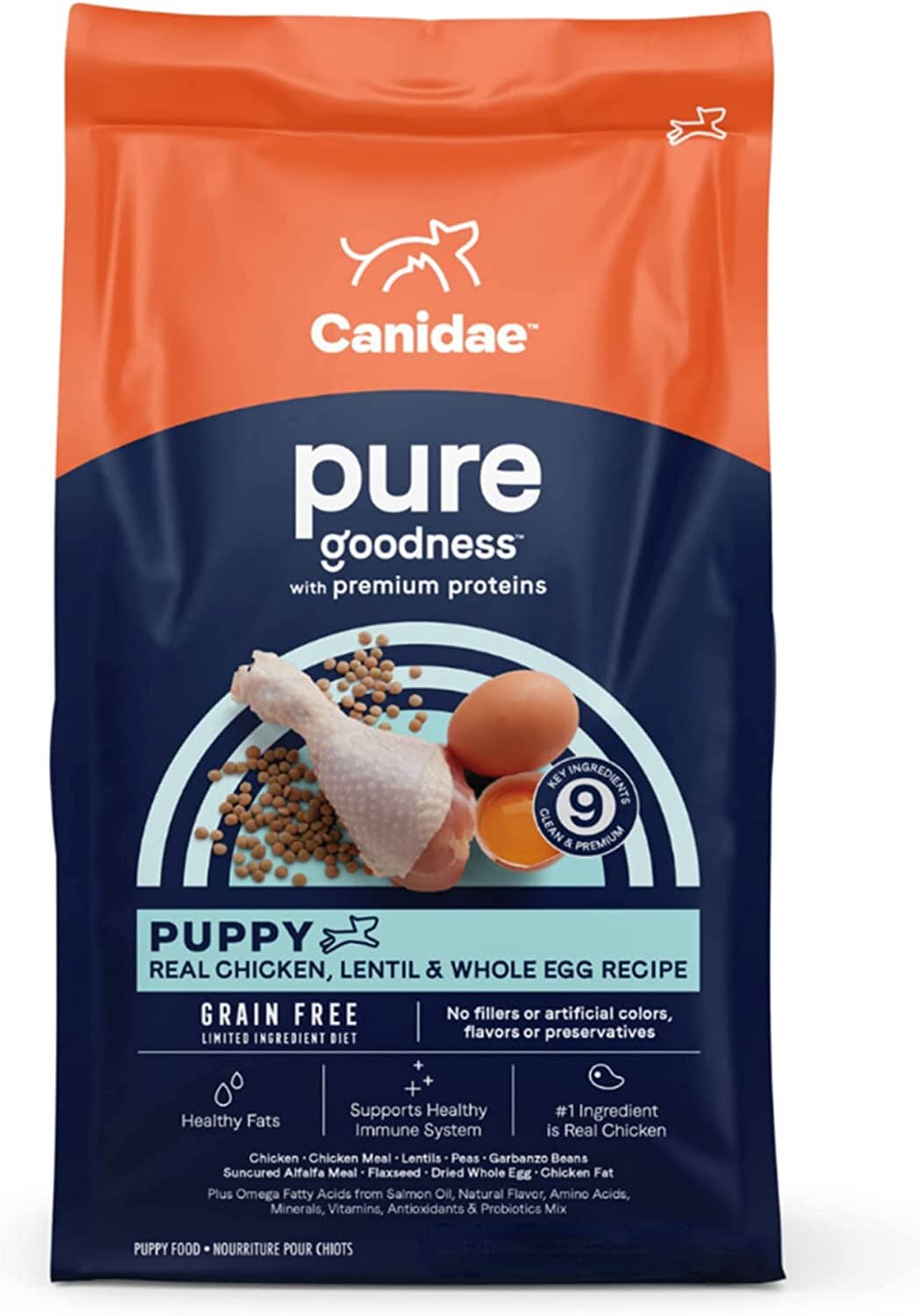 Pure Foundations Grain-Free Puppy Food Dry Dog Food - Chicken and Lentil - 4 Lbs  