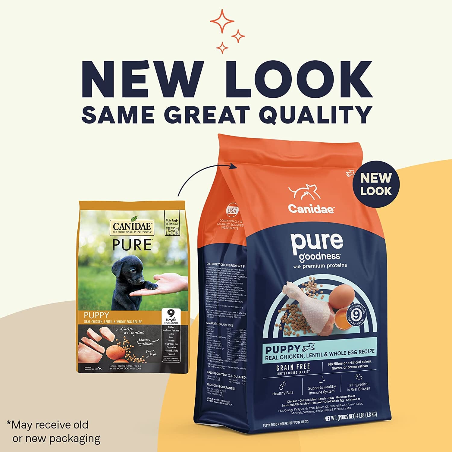 Pure Foundations Grain-Free Puppy Food Dry Dog Food - Chicken and Lentil - 4 Lbs  