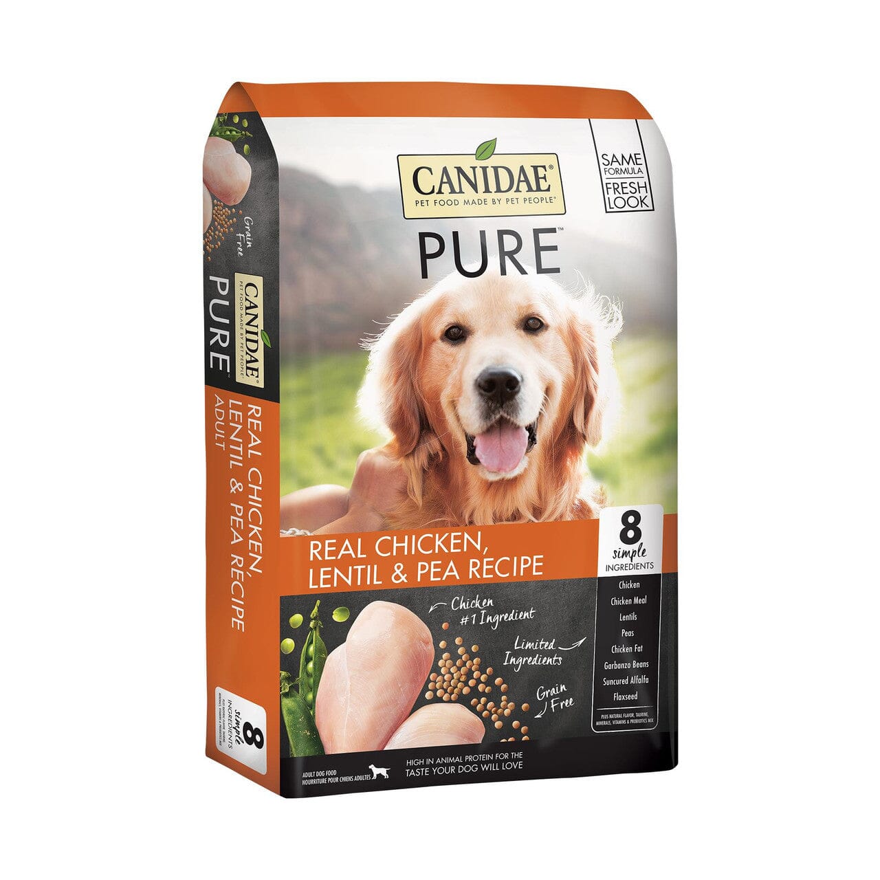 Pure Grain-Free Dog Food Trial Bag Dry Dog Food - Chicken and Lentil - 3.5 Lbs - 6 Pack  