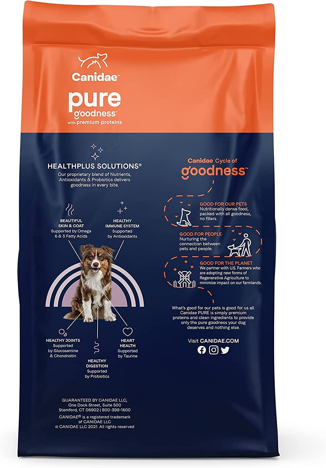 Pure Land Grain-Free Dry Dog Food - Fresh Bison - 4 Lbs  