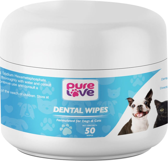Pure Love Dental Wipes for Dogs and Cats