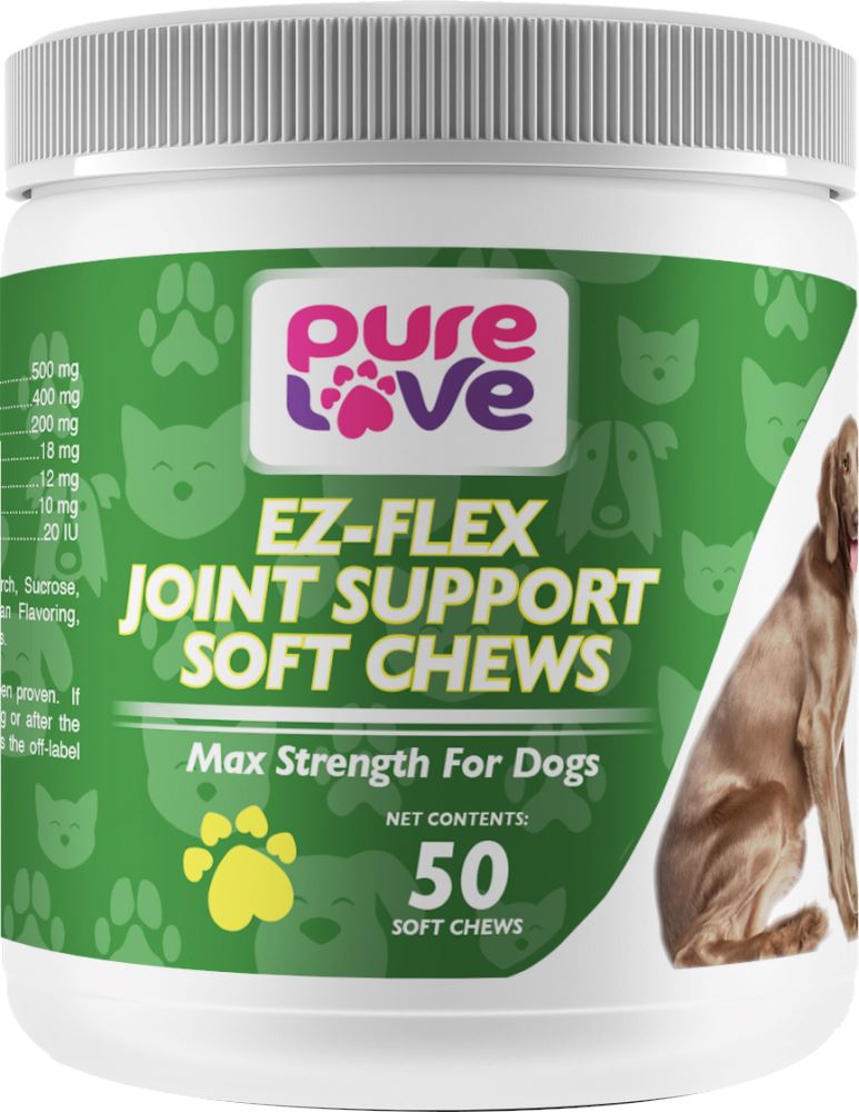 Pure Love Ez-Flex Joint Support Soft Chews for Dogs  