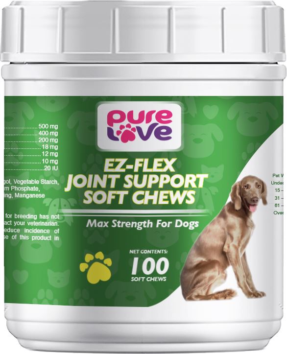 Pure Love Ez-Flex Joint Support Soft Chews for Dogs  