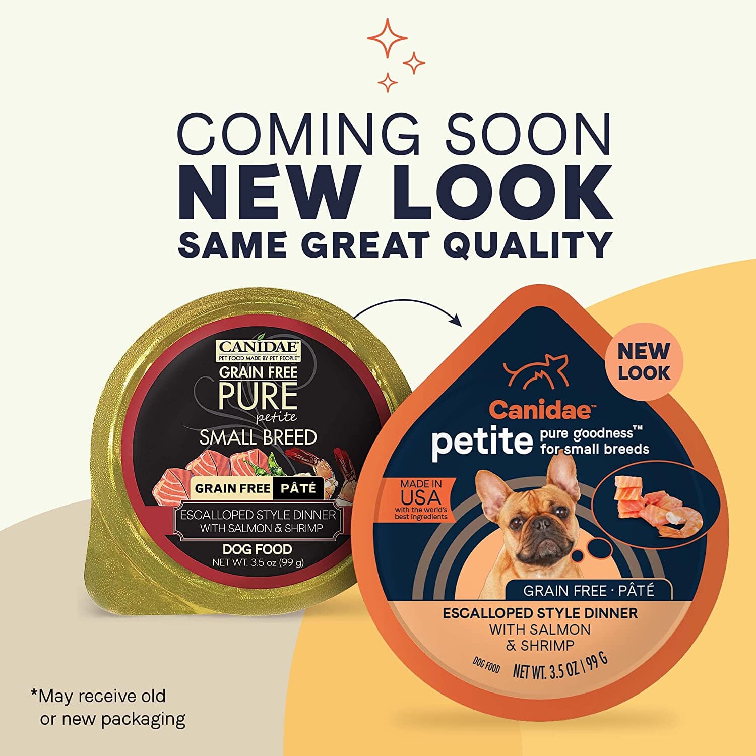 Pure Petite Small Breed Pate Grain-Free Dog Food - Salmon and Shrimp - 3.5 Oz - Case of 12  
