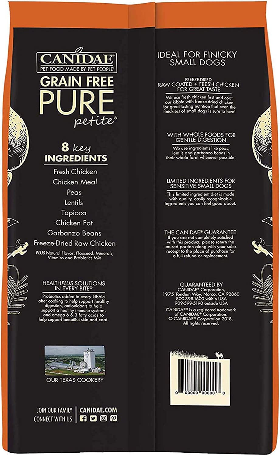 Pure Petite Small Breed Raw Coated Grain-Free Dry Dog Food - Fresh Chicken - 4 Lbs  