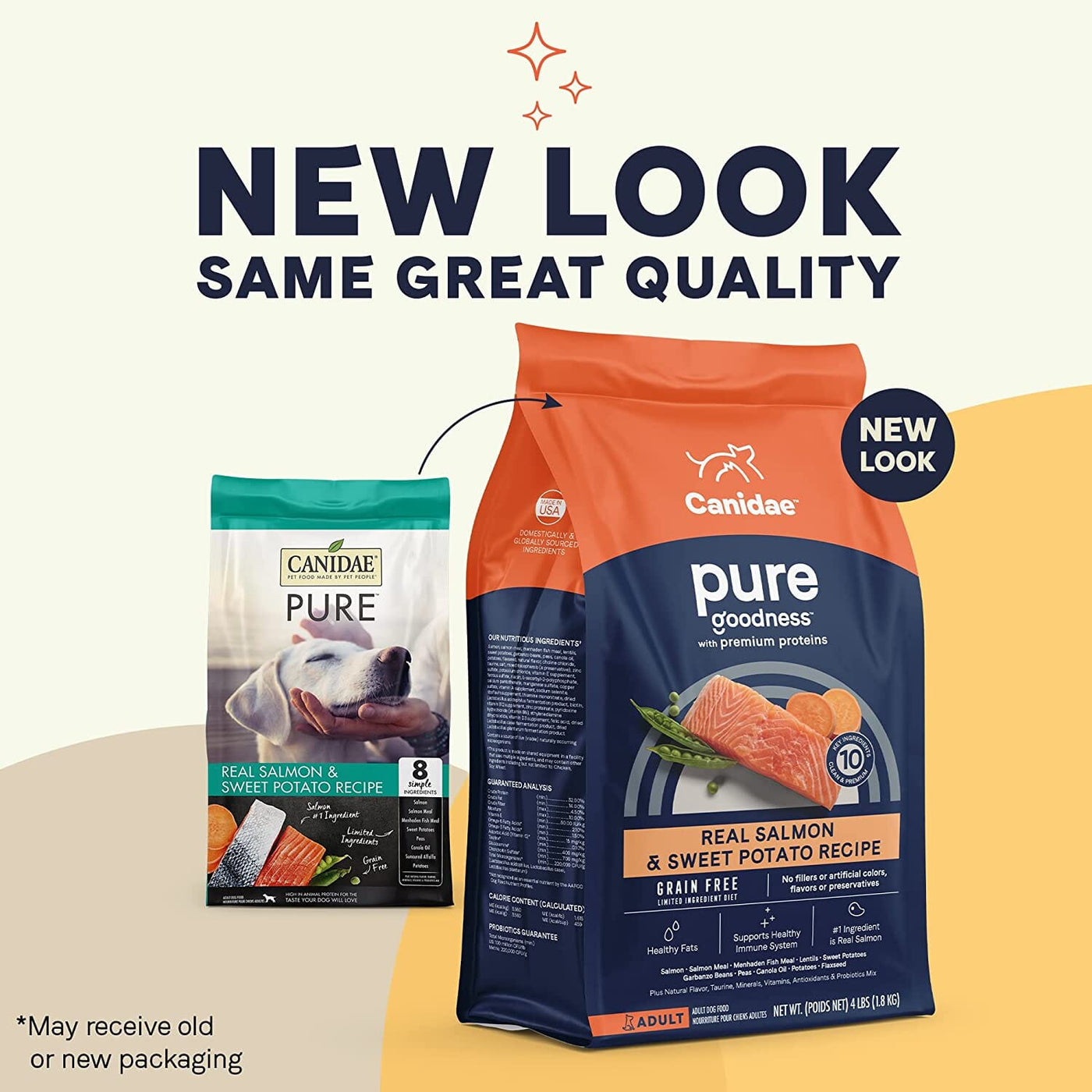 Dry dog food with outlet salmon and sweet potatoes