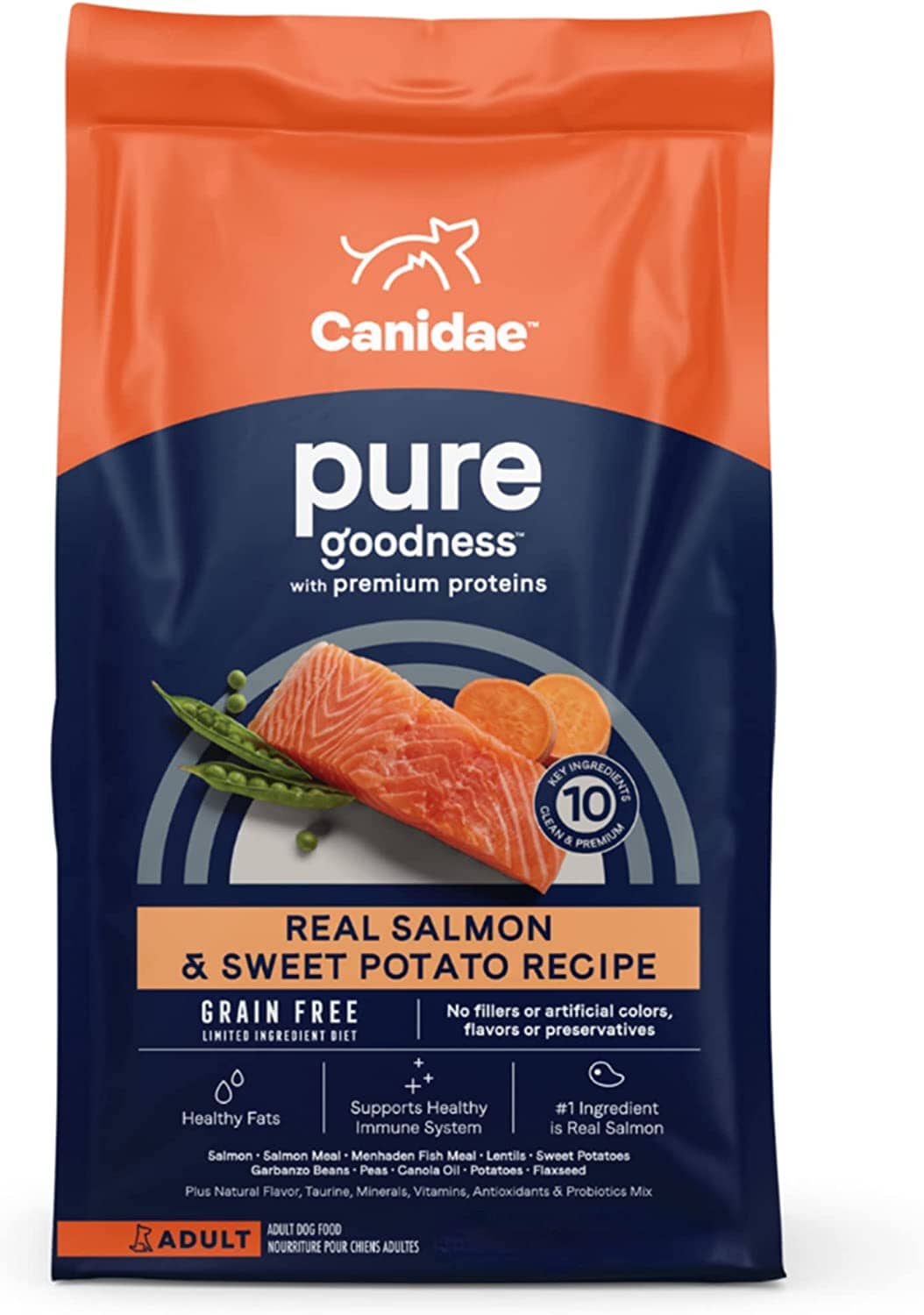 Pure Sea Grain-Free Dry Dog Food - Salmon and Sweet Potato - 4 Lbs  